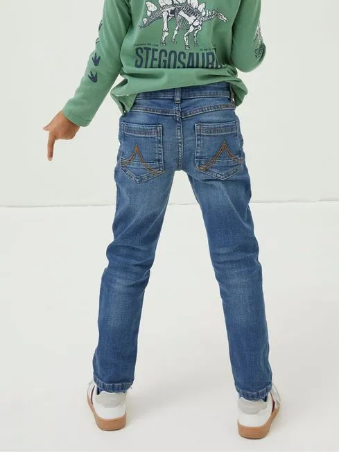 Boys Fatface Pants Jeans and Joggers Seth Light Blue Slim Jeans