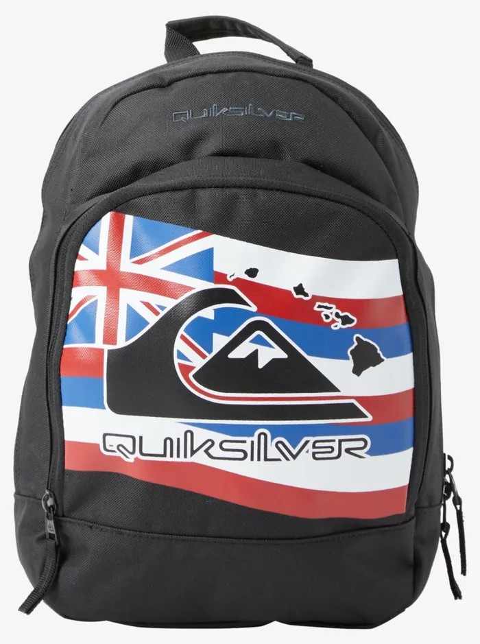 Boys Quiksilver Backpacks and Bags Boy039s 816 Hi Flagpole Chompine 12L Small Backpack Black