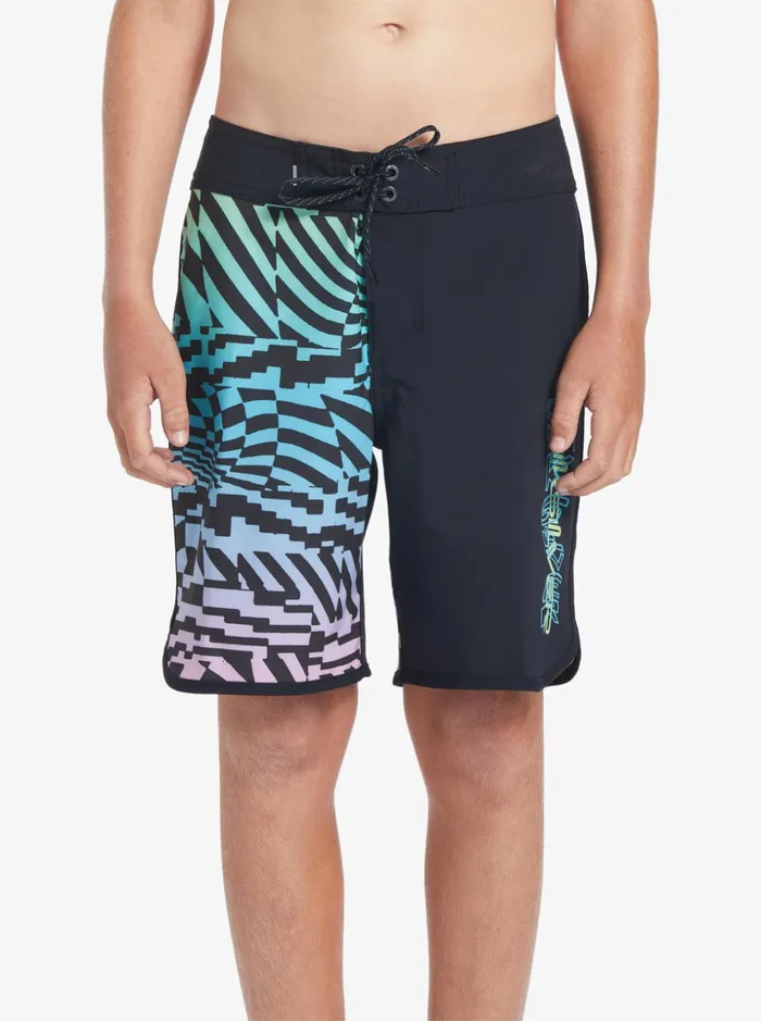 Boys Quiksilver Boardshorts Boy039s 816 Surfsilk Radical Scallop 16034 Boardshorts Black Boys Quiksilver Boardshorts Boy039s 816 Surfsilk Radical Scallop 16034 Boardshorts Black