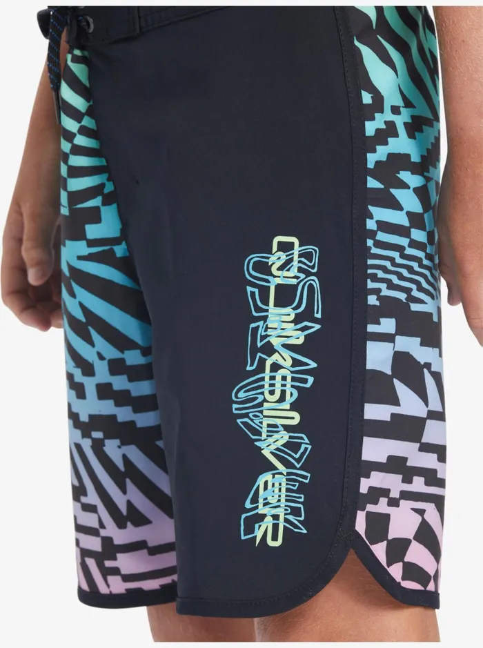 Boys Quiksilver Boardshorts Boy039s 816 Surfsilk Radical Scallop 16034 Boardshorts Black Boys Quiksilver Boardshorts Boy039s 816 Surfsilk Radical Scallop 16034 Boardshorts Black