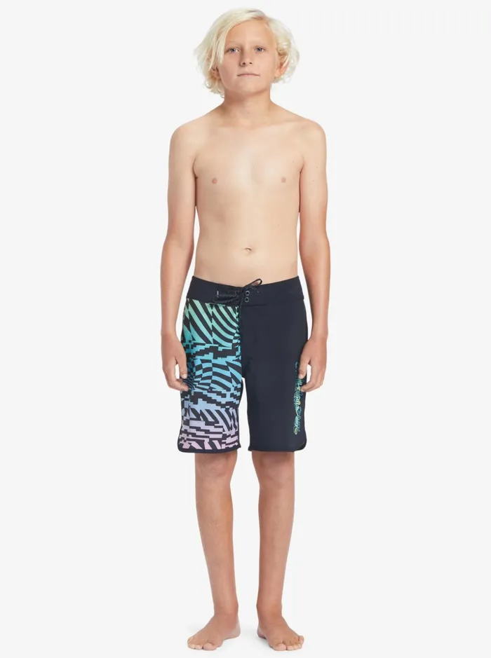 Boys Quiksilver Boardshorts Boy039s 816 Surfsilk Radical Scallop 16034 Boardshorts Black Boys Quiksilver Boardshorts Boy039s 816 Surfsilk Radical Scallop 16034 Boardshorts Black
