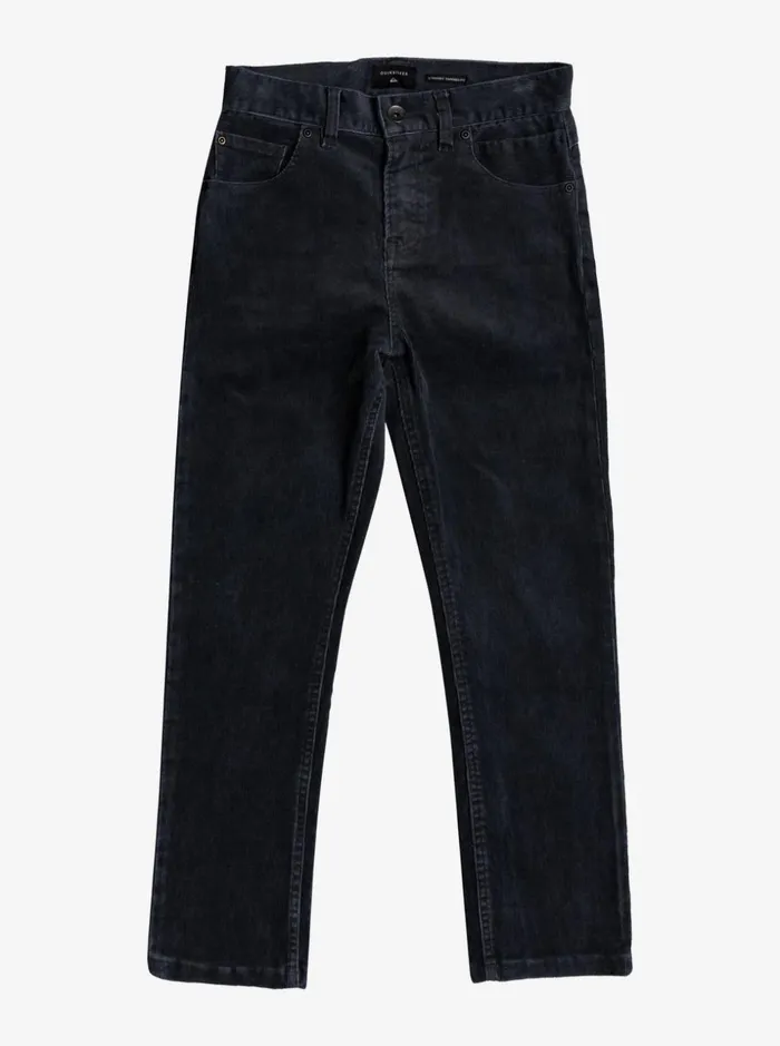 Boys Quiksilver Pants and Jeans Boy039s 816 Kracker Tapered Corduroy Pants Black