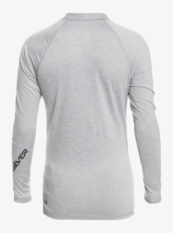 Boys Quiksilver Rashguards Boy039s 816 All Time Ls Youth LSL Surf Tee Sleet Heather Boys Quiksilver Rashguards Boy039s 816 All Time Ls Youth LSL Surf Tee Sleet Heather