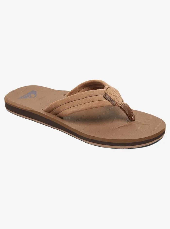 Boys Quiksilver Sandals Boy039s 816 Carver Suede Leather Sandals Tan 8211 Solid
