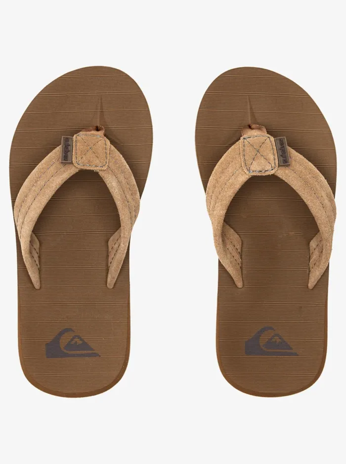Boys Quiksilver Sandals Boy039s 816 Carver Suede Leather Sandals Tan 8211 Solid Boys Quiksilver Sandals Boy039s 816 Carver Suede Leather Sandals Tan 8211 Solid