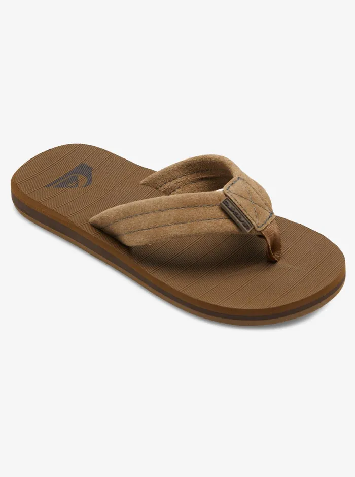 Boys Quiksilver Sandals Boy039s 816 Carver Suede Leather Sandals Tan 8211 Solid Boys Quiksilver Sandals Boy039s 816 Carver Suede Leather Sandals Tan 8211 Solid