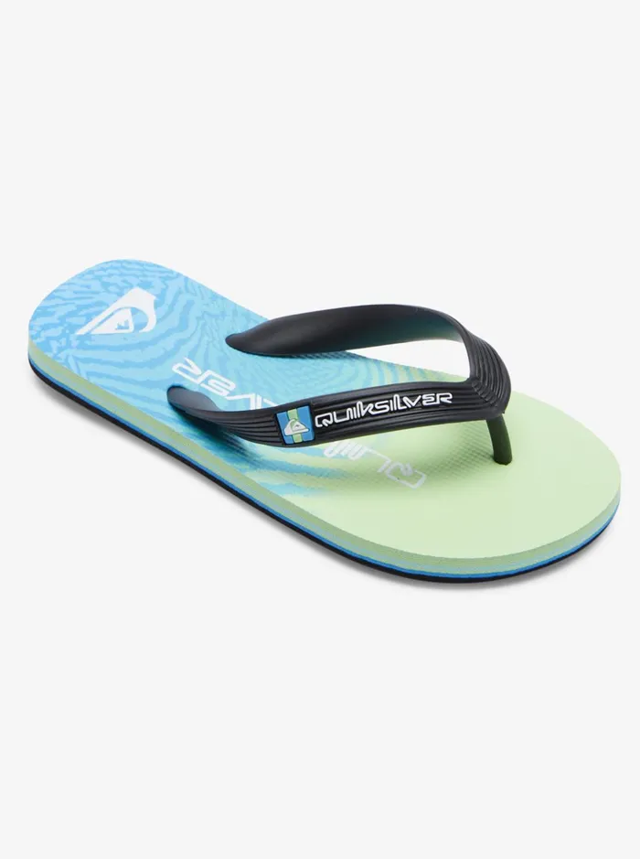 Boys Quiksilver Sandals Boy039s 816 Molokai FlipFlops Bluebluegreen