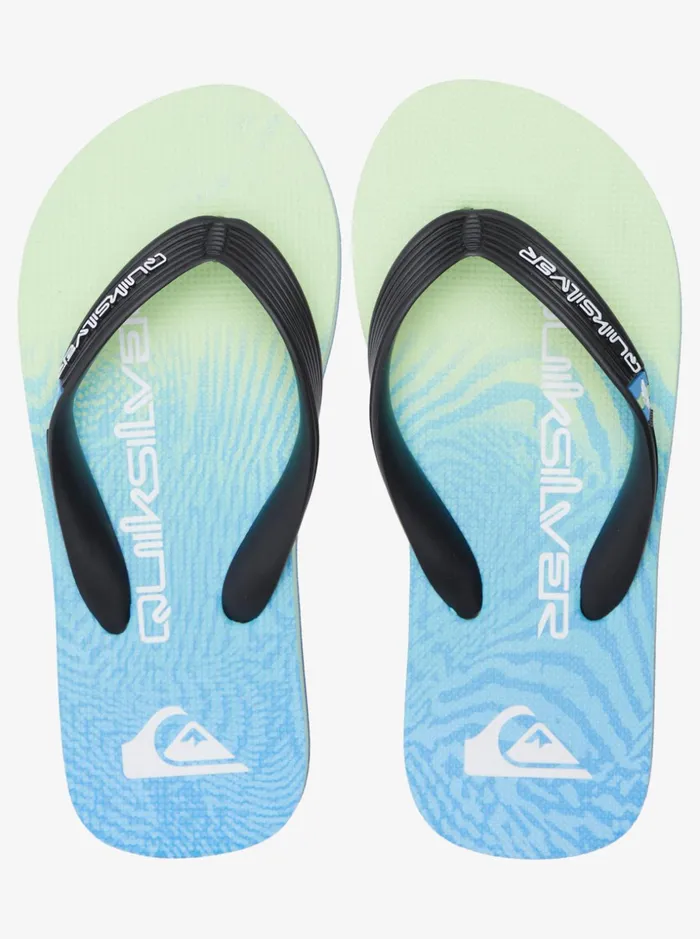 Boys Quiksilver Sandals Boy039s 816 Molokai FlipFlops Bluebluegreen Boys Quiksilver Sandals Boy039s 816 Molokai FlipFlops Bluebluegreen