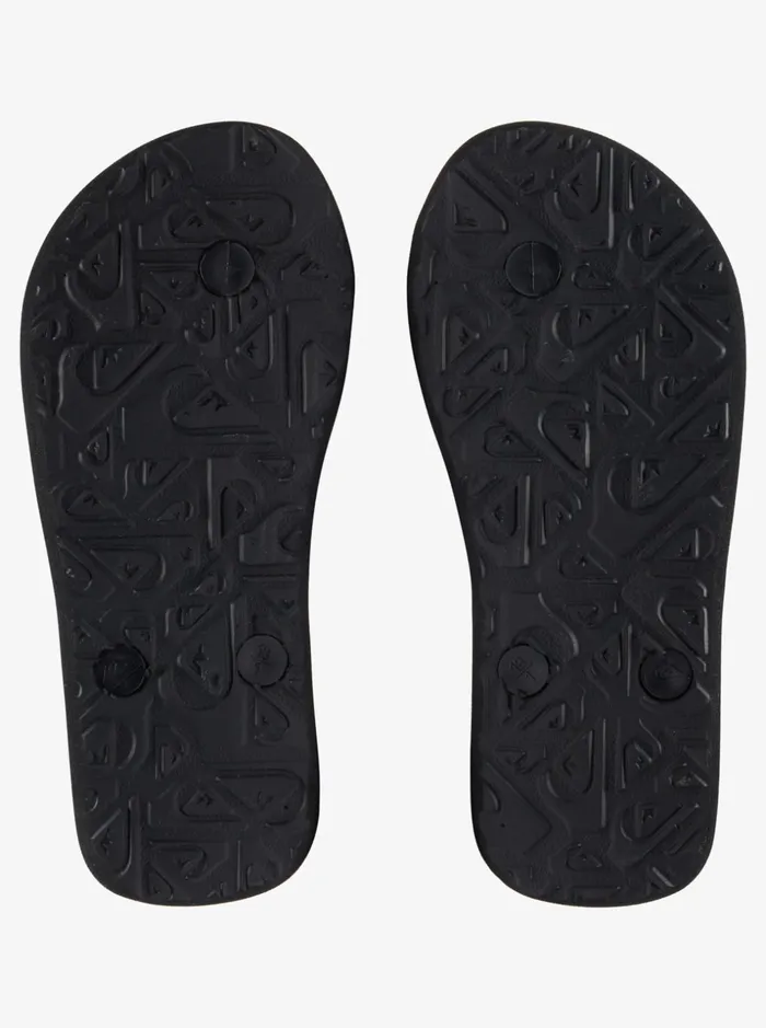 Boys Quiksilver Sandals Boy039s 816 Molokai Panel FlipFlops Blackorangegrey
