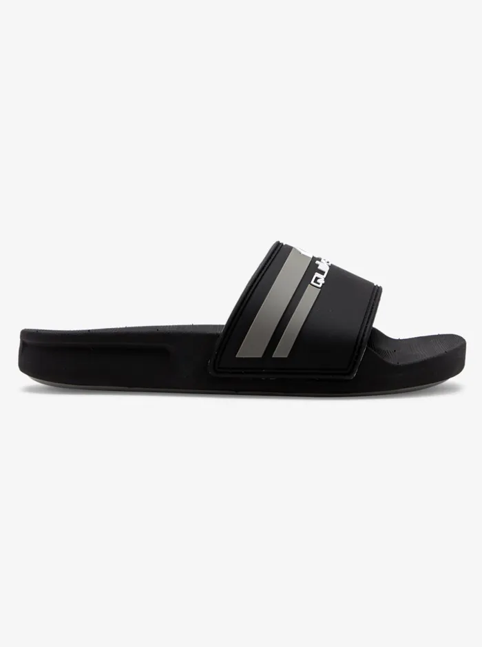 Boys Quiksilver Sandals Boy039s 816 Rivi Slide Sliders Blackgreyblack Boys Quiksilver Sandals Boy039s 816 Rivi Slide Sliders Blackgreyblack
