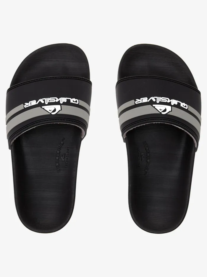 Boys Quiksilver Sandals Boy039s 816 Rivi Slide Sliders Blackgreyblack Boys Quiksilver Sandals Boy039s 816 Rivi Slide Sliders Blackgreyblack