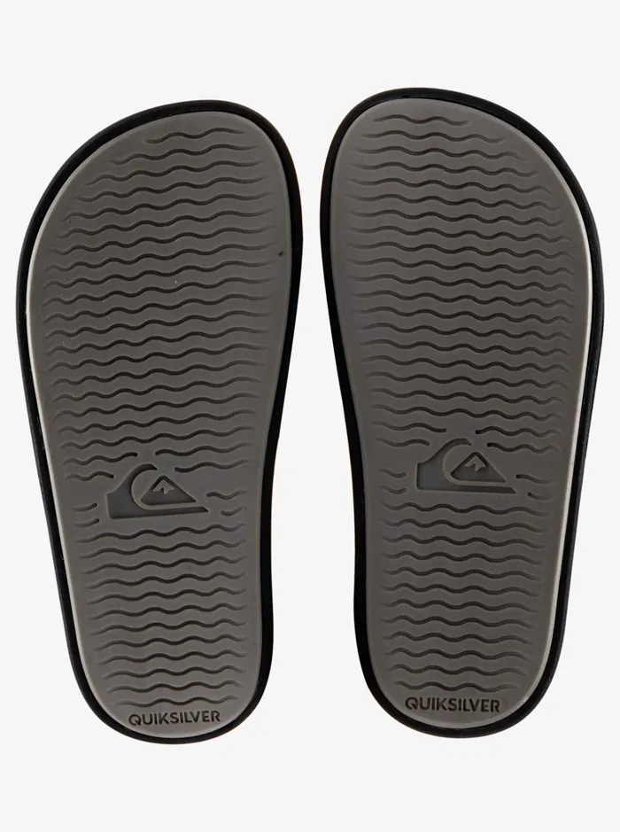 Boys Quiksilver Sandals Boy039s 816 Rivi Slide Sliders Blackgreyblack Boys Quiksilver Sandals Boy039s 816 Rivi Slide Sliders Blackgreyblack