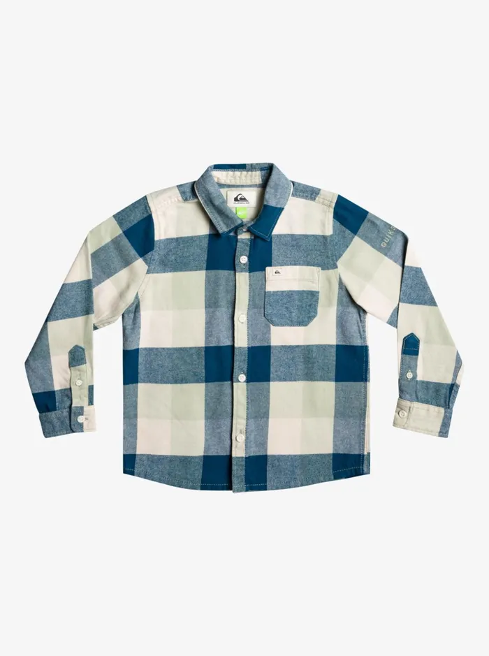Boys Quiksilver Shirts Boy039s 27 Motherfly Long Sleeve Flannel Shirt Desert Sage Motherfly