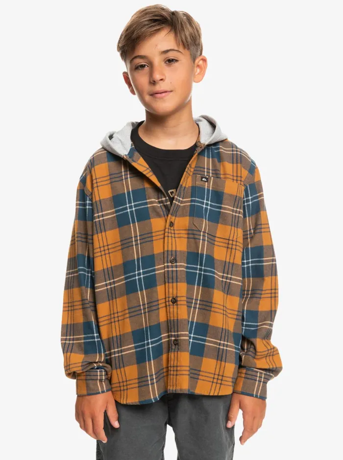 Boys Quiksilver Shirts Boy039s 816 Halidon Hooded Long Sleeve Shirt Brown Sugar Harelaw Boys Quiksilver Shirts Boy039s 816 Halidon Hooded Long Sleeve Shirt Brown Sugar Harelaw