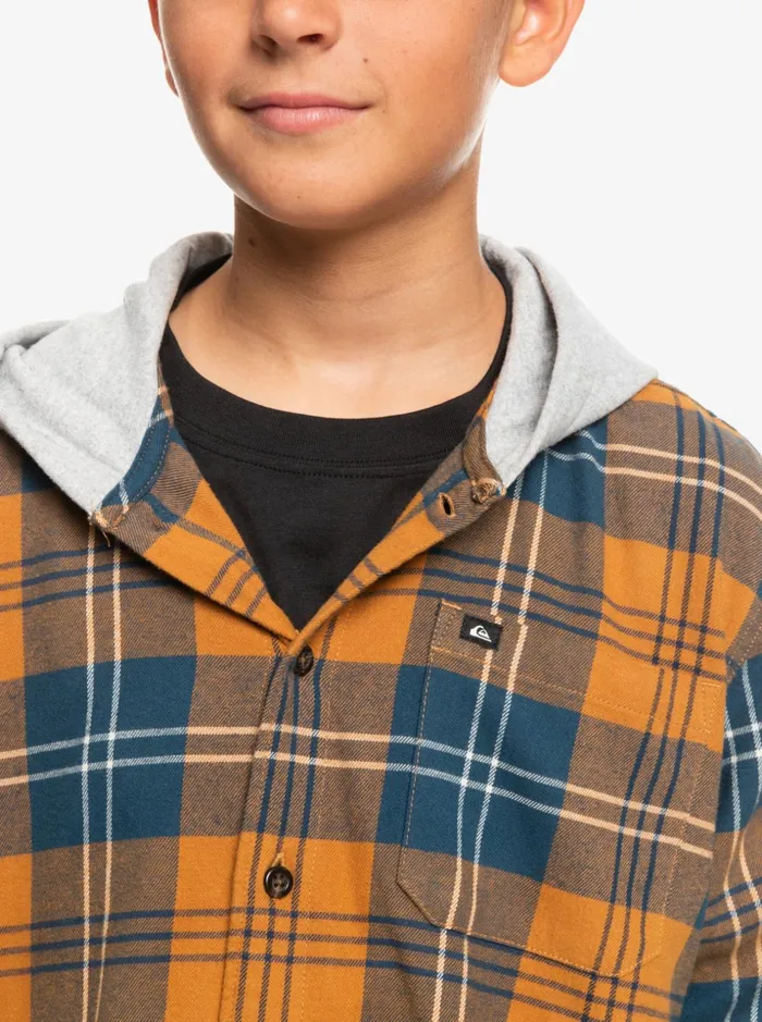 Boys Quiksilver Shirts Boy039s 816 Halidon Hooded Long Sleeve Shirt Brown Sugar Harelaw Boys Quiksilver Shirts Boy039s 816 Halidon Hooded Long Sleeve Shirt Brown Sugar Harelaw