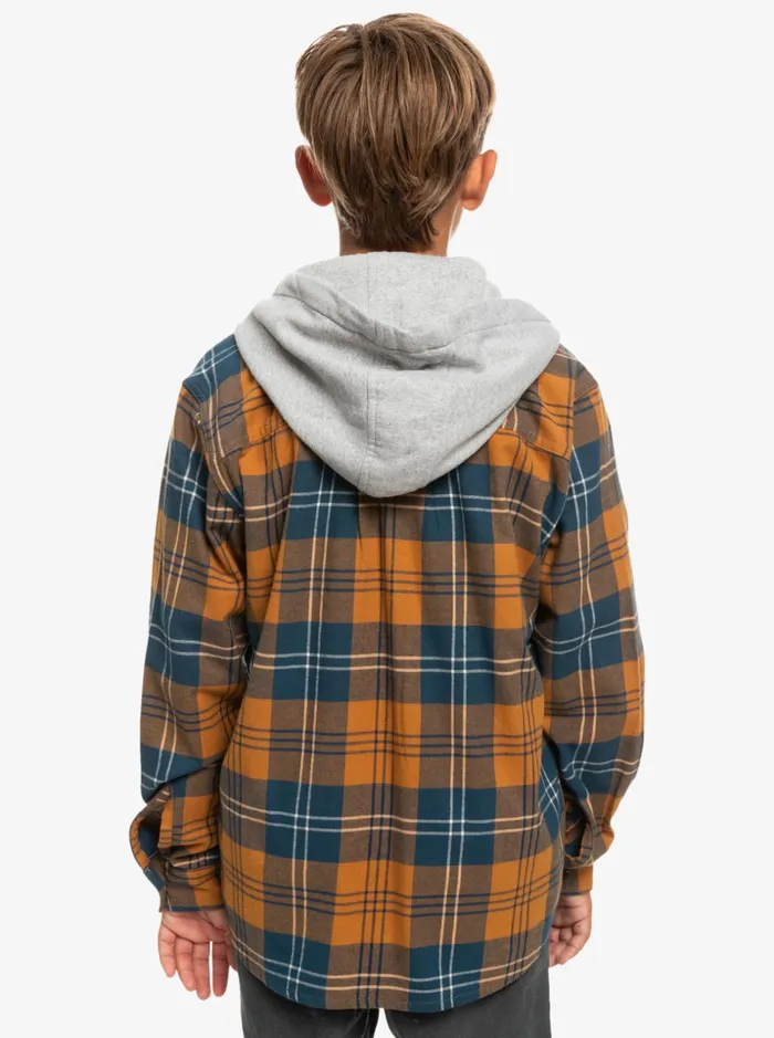 Boys Quiksilver Shirts Boy039s 816 Halidon Hooded Long Sleeve Shirt Brown Sugar Harelaw Boys Quiksilver Shirts Boy039s 816 Halidon Hooded Long Sleeve Shirt Brown Sugar Harelaw