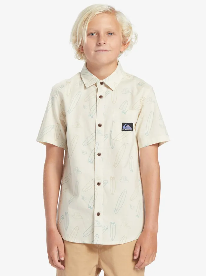 Boys Quiksilver Shirts Where Is My Board Short Sleeve Shirt Birch Wheres My Board Boys Quiksilver Shirts Where Is My Board Short Sleeve Shirt Birch Wheres My Board