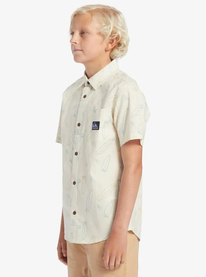 Boys Quiksilver Shirts Where Is My Board Short Sleeve Shirt Birch Wheres My Board Boys Quiksilver Shirts Where Is My Board Short Sleeve Shirt Birch Wheres My Board