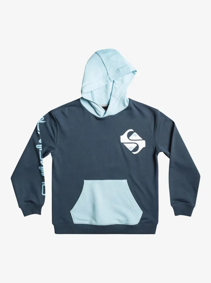 Boys Quiksilver Sweatshirts and Hoodies Boy039s 816 Color Flow Hoodie Midnight Navy