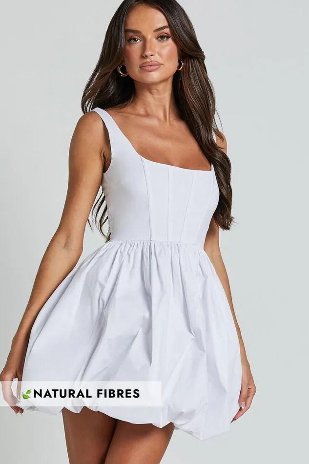Brianda Mini Dress 8211 Corset Bodice Bubble Hem Dress In White Women Showpo Curve Clothes Brianda Mini Dress 8211 Corset Bodice Bubble Hem Dress In White Women Showpo Curve Clothes