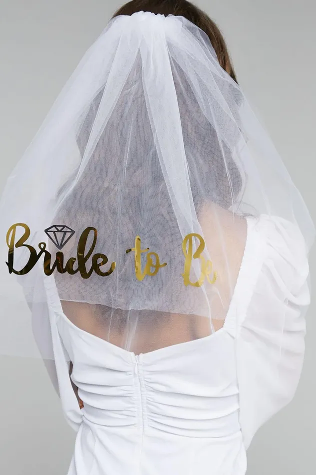Bride To Be Veil In White Women Showpo Hair
