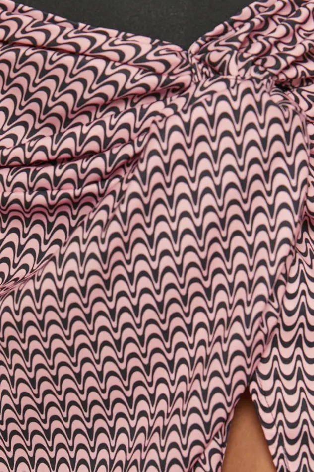 Brunita Midi Skirt 8211 Twist Front Skirt In Pink Wave Women Showpo Skirts Brunita Midi Skirt 8211 Twist Front Skirt In Pink Wave Women Showpo Skirts