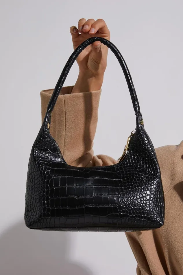 Brunswick Shoulder Bag In Black Croc Women Showpo Bags Brunswick Shoulder Bag In Black Croc Women Showpo Bags