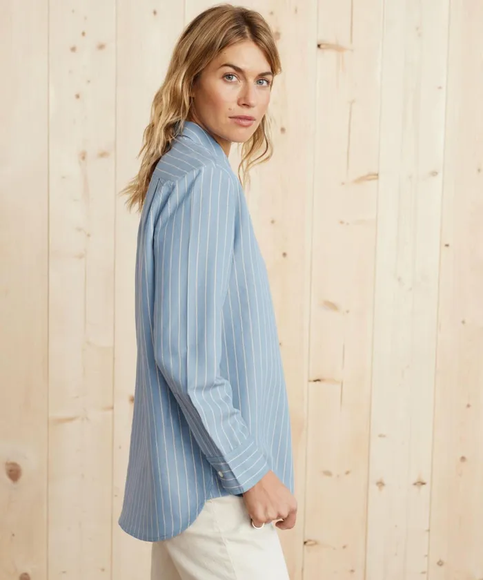 ButtonUps Women Jenni Kayne Boyfriend Shirt Blue Stripe
