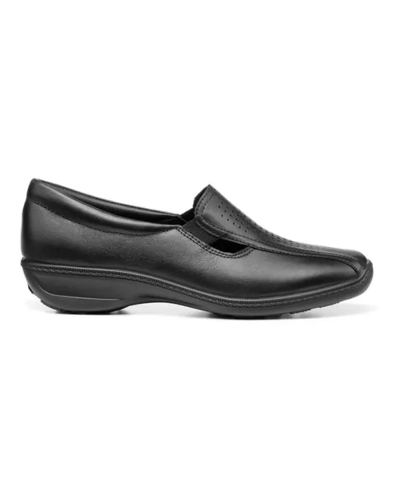 Calypso II Shoes Black Women Hotter Flat Shoes