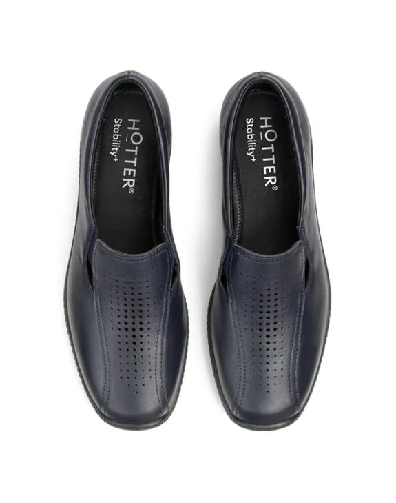 Calypso II Shoes Navy Women Hotter Flat Shoes
