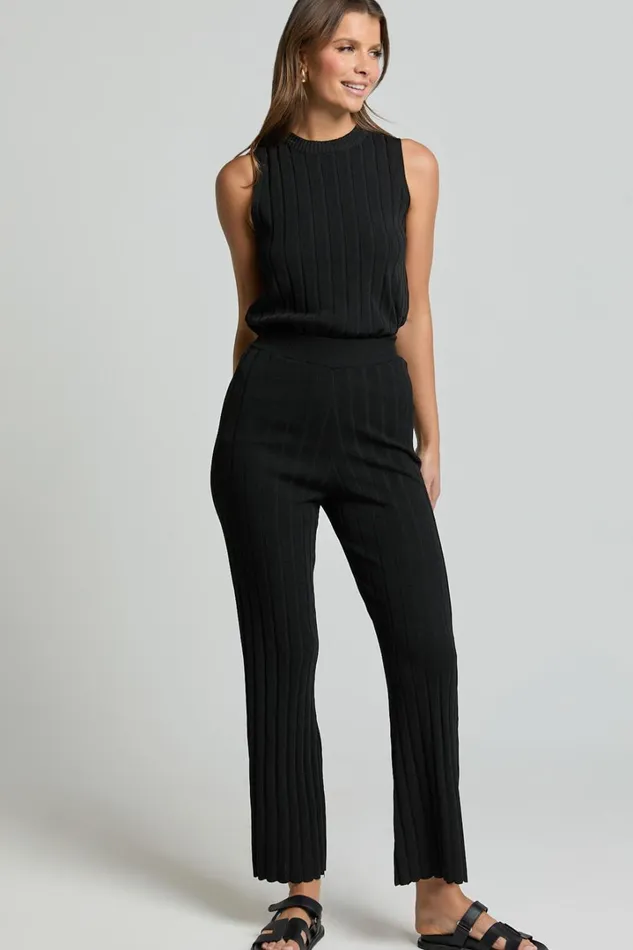 Candice Pants 8211 Knitted High Waist Pants In Black Women Showpo Pants