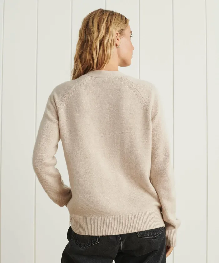Cardigans Women Jenni Kayne Cashmere Stanford Cardigan Oatmeal