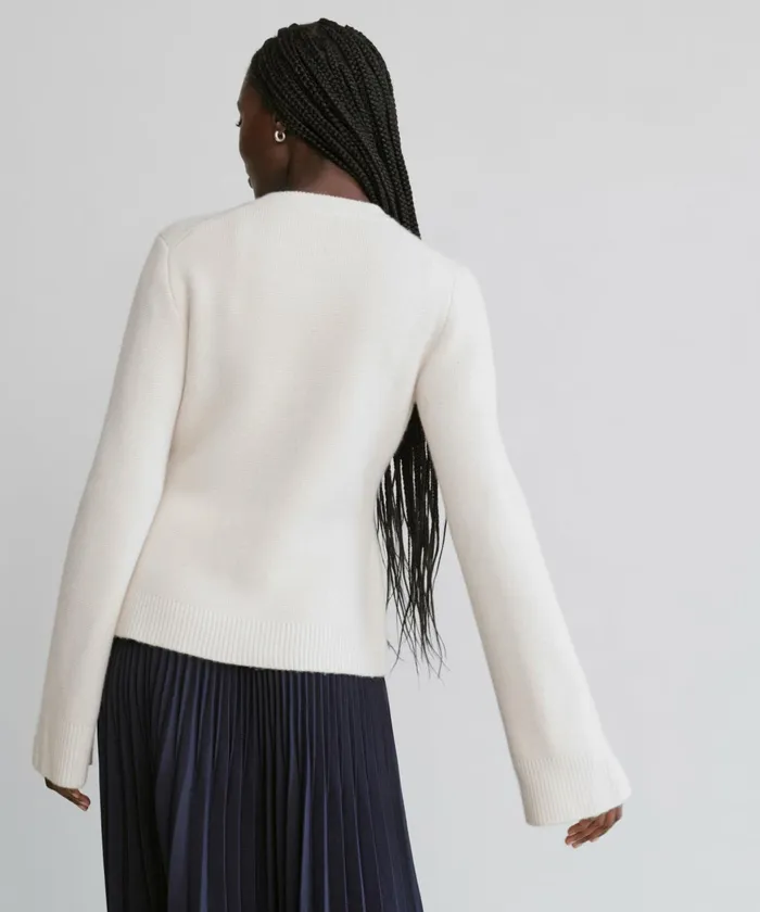 Cardigans Women Jenni Kayne Cooper Cardigan Warm Ivory Warm Ivory