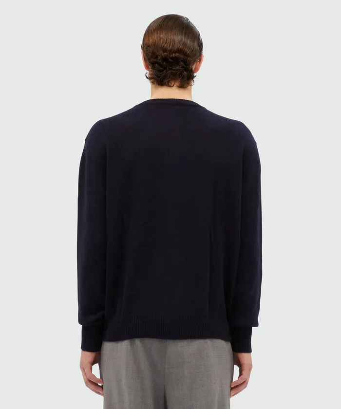 Cashmere Blend Cardigan With Multicolored Studs Men MSGM Knitwear
