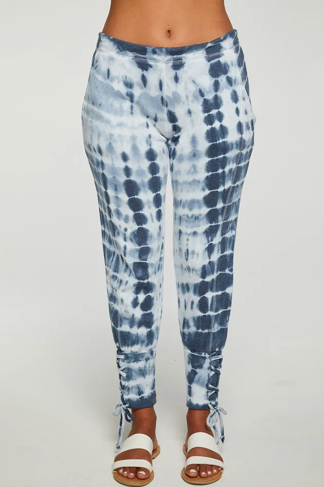 Cashmere Fleece Lace Up Cuffed Jogger Bottoms Chaser Brand Womens