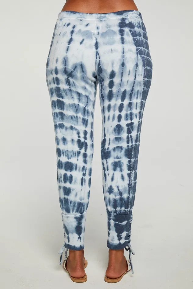 Cashmere Fleece Lace Up Cuffed Jogger Bottoms Chaser Brand Womens