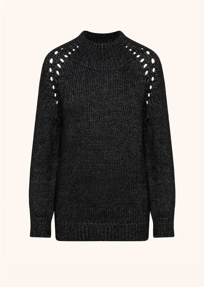 CASHMERE JUMPER WITH PERFORATED DETAILING Women Kiton Knitwear