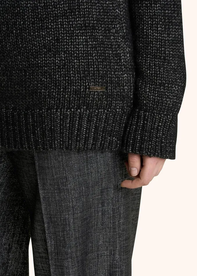 CASHMERE JUMPER WITH PERFORATED DETAILING Women Kiton Knitwear CASHMERE JUMPER WITH PERFORATED DETAILING Women Kiton Knitwear