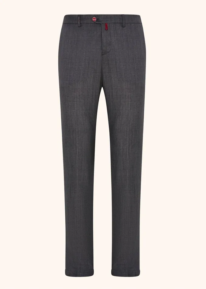 CASUAL WOOL TROUSERS Men Kiton Pants