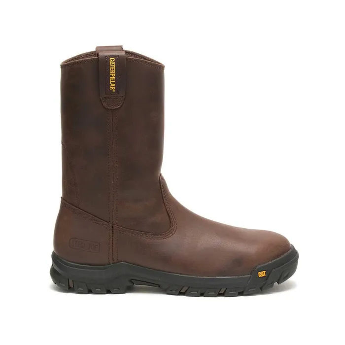 Cat Footwear Boots Men039s Drawbar Steel Toe Work Boot Summer Brown 8211 Men