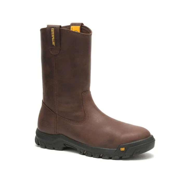 Cat Footwear Boots Men039s Drawbar Steel Toe Work Boot Summer Brown 8211 Men