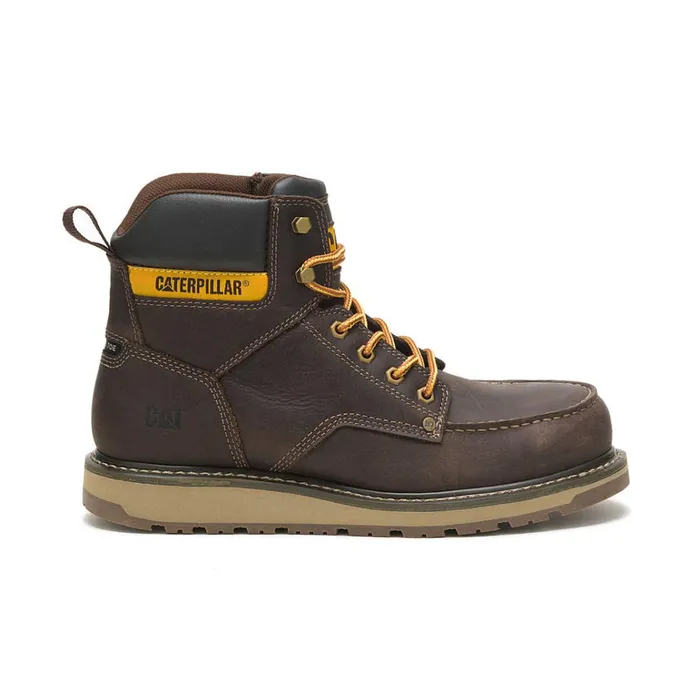 Cat Footwear Steel Toe Men039s Calibrate Steel Toe Work Boot Leather Brown 8211 Men