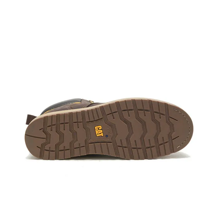 Cat Footwear Steel Toe Men039s Calibrate Steel Toe Work Boot Leather Brown 8211 Men
