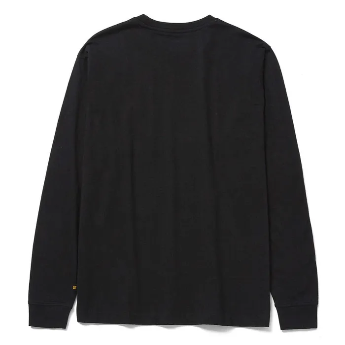 Cat Footwear Tops and Outerwear Men039s Trademark Banner Long Sleeve Tee Black 8211 Men