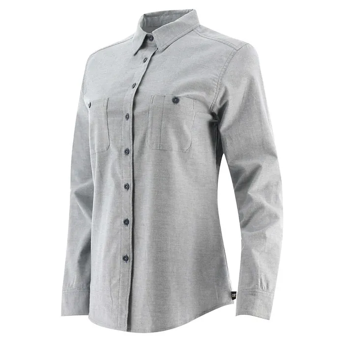Cat Footwear Tops and Outerwear Women039s Oxford Long Sleeve Shirt Denim Blue 8211 Women