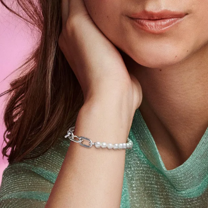 Chains Women Pandora Online ME Treated Freshwater Cultured Pearl Bracelet