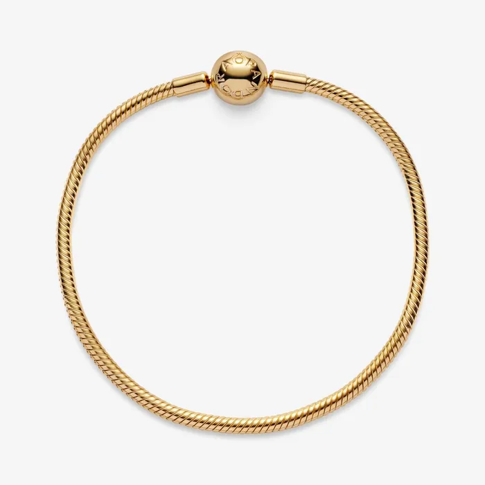 Charm Bracelets Women Pandora Online Moments Snake Chain Bracelet Gold Plated