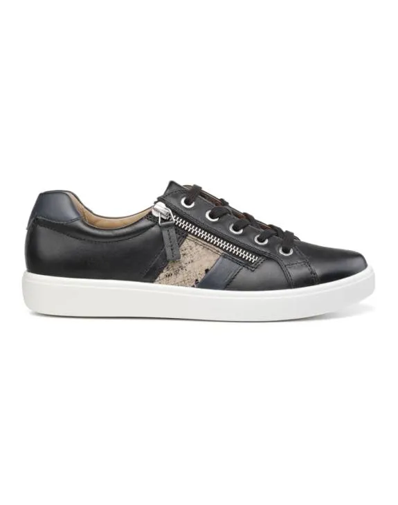 Chase Shoes Black Snake Women Hotter Flat Shoes