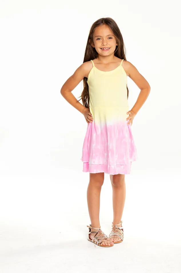 Chaser Brand Dresses and Skirts Girls Baby Rib Flouncy Cami Mini Dress