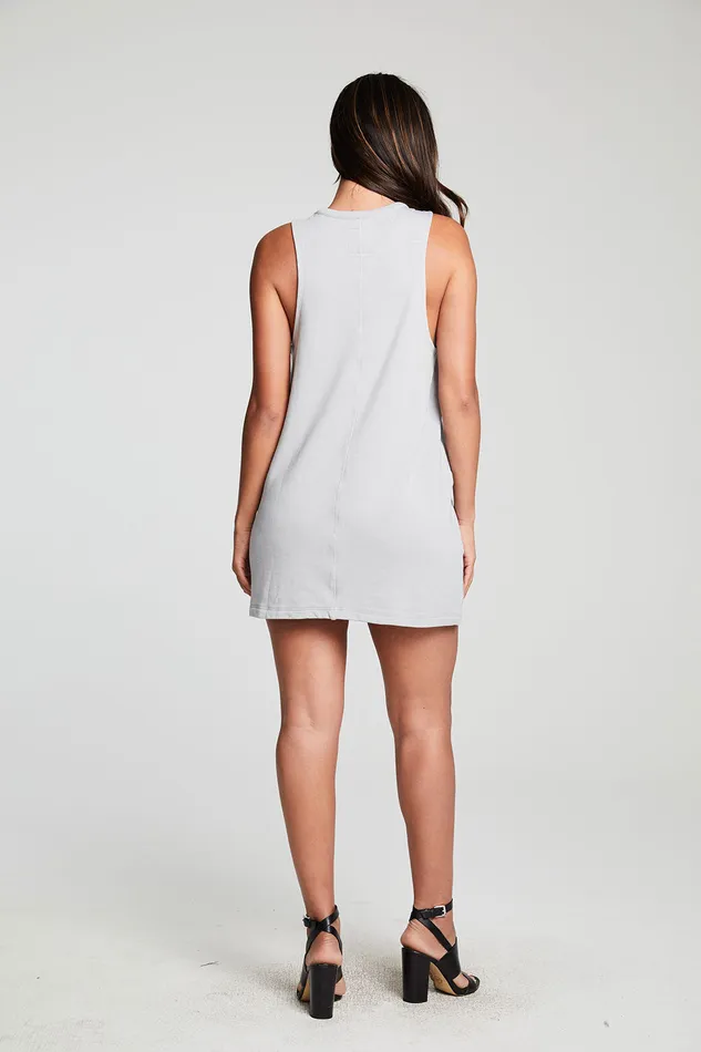 Chaser Brand Dresses Womens Slub French Terry Deep Armhole Muscle Tank Dress